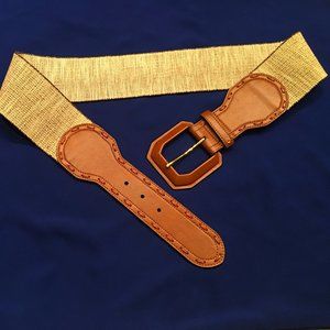 Ralph Lauren NWT sz L Belt f.leather buckle beige